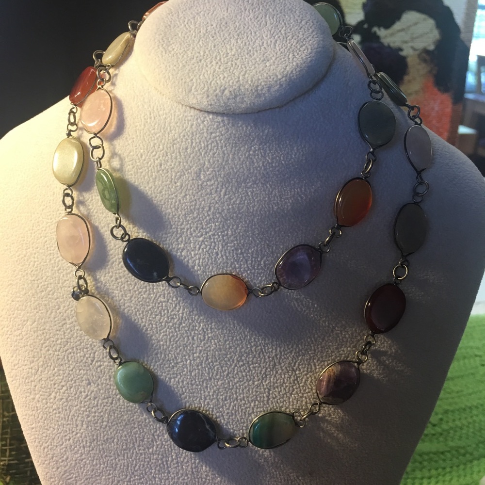 30”gemstone necklace - Picture 2 of 4